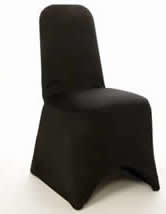 Black Spandex Chair Cover